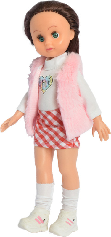 EL FIGO Girl Doll in Printed Dress With Hat / Toy For Kids Age 2 years & Above(Multicolor)