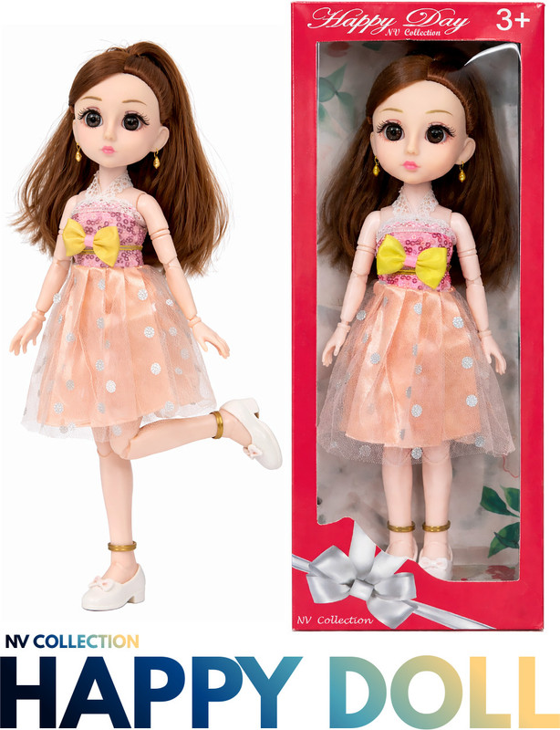 NV COLLECTION Happy Fashion Doll Cute and Lovely Playtime Friend(Multicolor)