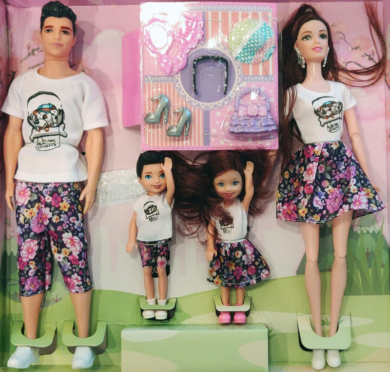 BeautyBazaar Toys Big Size Baby Family Doll Set(Multicolor)