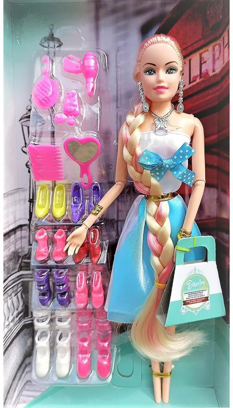 MMASSKIDS Dazzling Doll Set for Girls (Multicolor)(Multicolor)