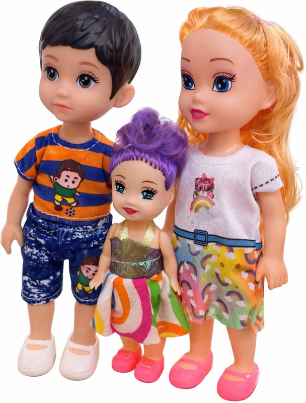 toyszonebyav Family Doll Set or Sister/Brother Doll Set.(Multicolor)