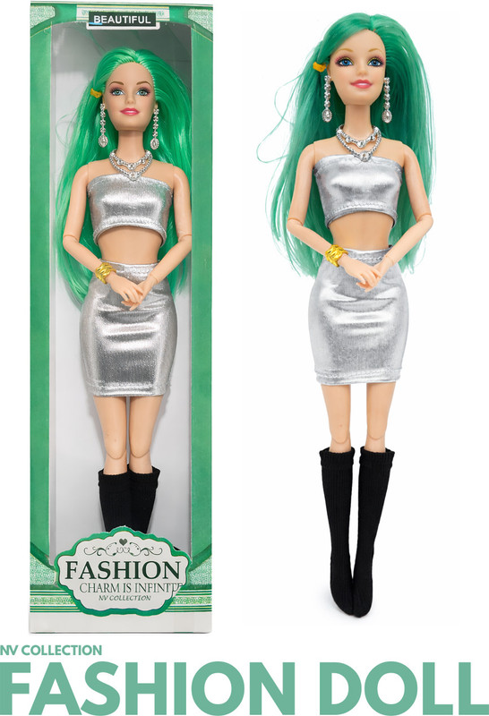 NV COLLECTION Doll playset with fashion themes for imaginative play(Multicolor)