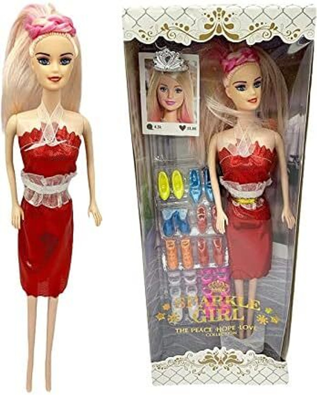 Shyam fashion doll set kids girls and birthday party kids gift doll set(Multicolor)