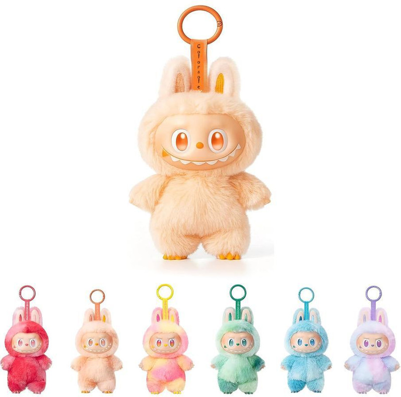 colorsole Labubu Doll Funny Monster Plush Figurine – Soft Collectible Gift for Friends(Multicolor)