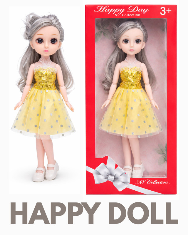 CTC CREATION A cheerful doll with a clean modern appearance(Multicolor)