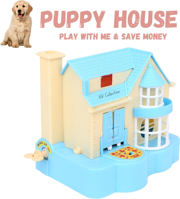 CTC CREATION Puppy Coin Bank – Non-Electric Toy for Kids’ Money Saving(Multicolor)