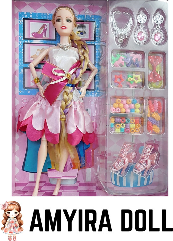 meetanshcollection Amyira Doll – Fully Adjustable Limbs with Accessories(Multicolor)
