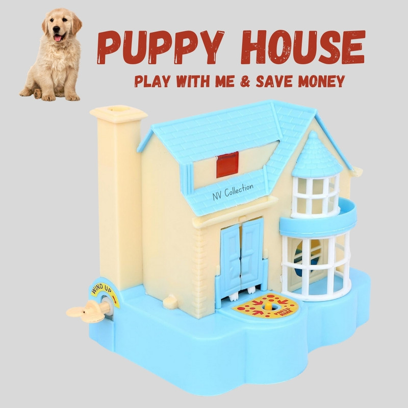 NV COLLECTION Puppy Savings Box to Teach Financial Skills(Multicolor)