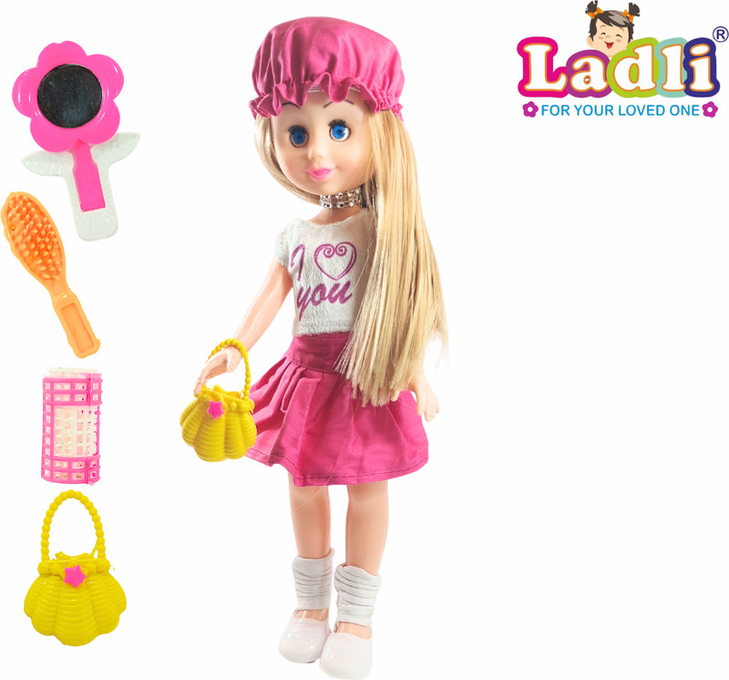 Ladli Exclusive Pink Sult Girl Doll in Toy For Kids Age 2 years & Above 33 c.m.(Multicolor)