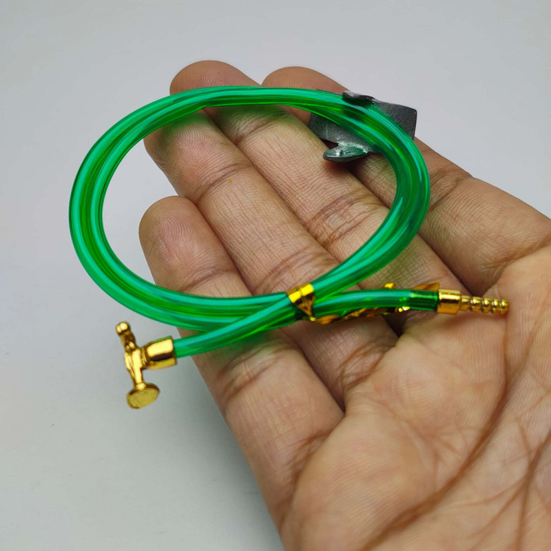 MINIATURES SHOP Miniature Hose Pipe Dollhouse Outdoor Accessories(Green)
