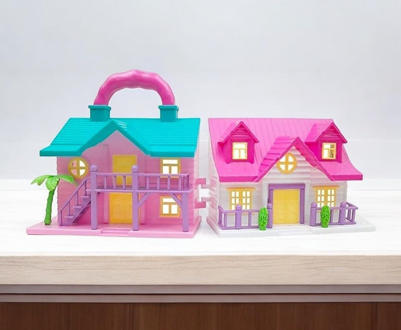Kmc kidoz Funny House Play Set Doll House Set for Boys and Girls | Pretend Play Set(Multicolor)