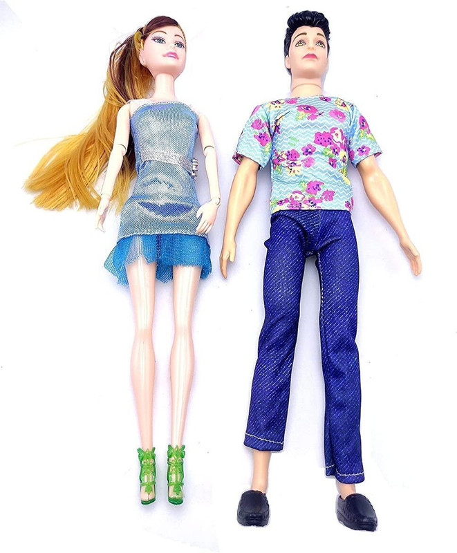 Shining Edge Couple Doll, Beautiful Boy and Girl Doll Set. Multi Colors Couple Doll Set(Multicolor)