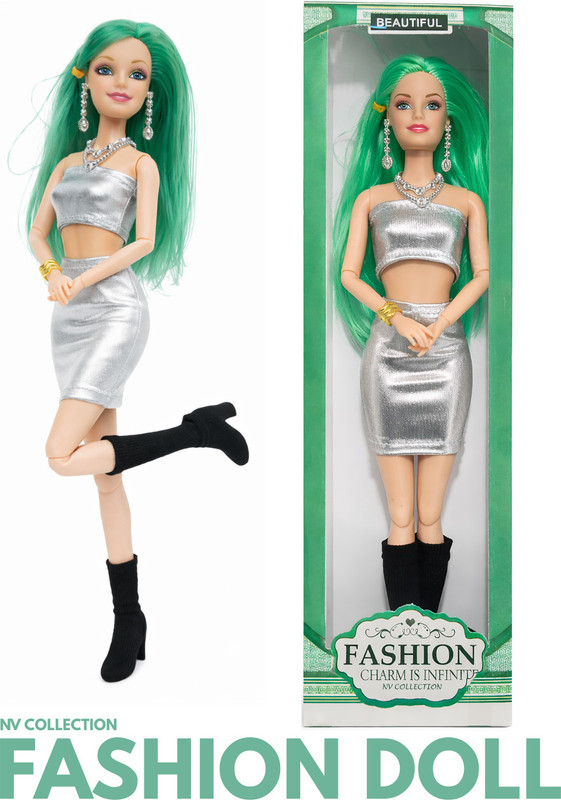 CTC CREATION Stylish doll set designed for imaginative role-play fun(Multicolor)