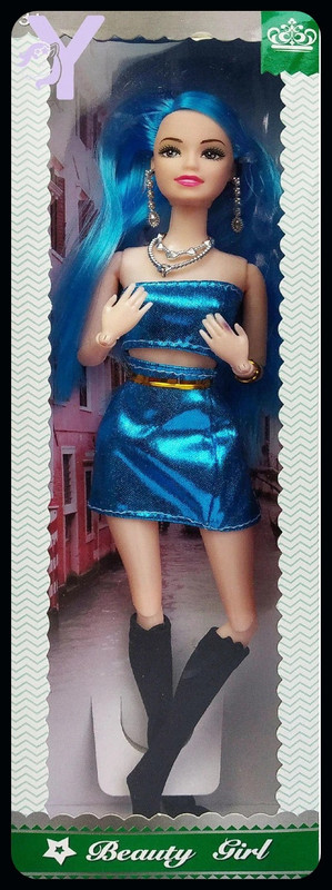 MGT CREATION A-Stylish Blue Doll With Foldable Hands & Legs(Blue)