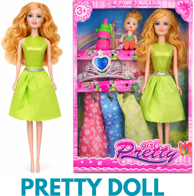CTC CREATION Adorable dolls with accessories for creative fun(Multicolor)