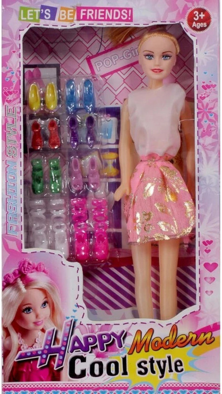 Ak industry Pretty doll Fashion doll looking good set dol set Fashon doll set packet of 1(Multicolor)