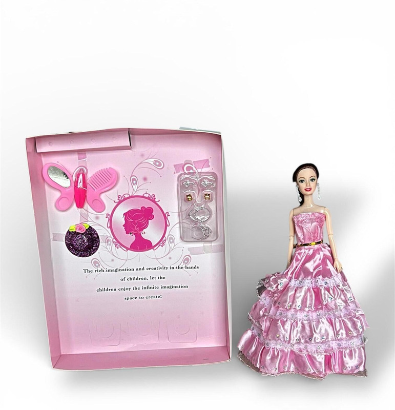Mountoy store Cute Baby Doll Toy with Cap Accessories – Perfect Doll for Girls(Pink)