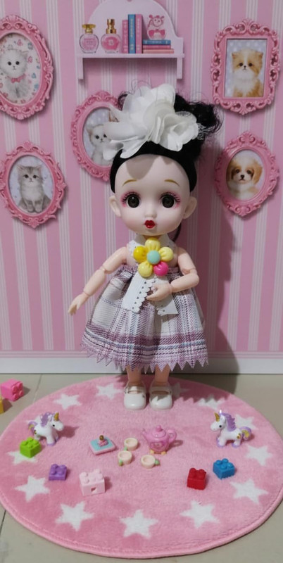 NEXSHOUR Cute Doll Mini Fashion Toy for Girls Kids(Multicolor)