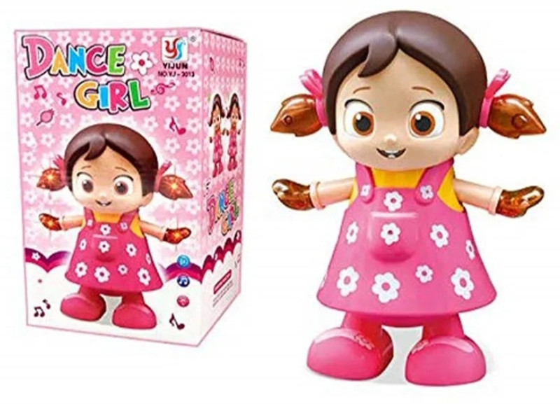 SOPALI Dancing Doll musical toy baby doll for girls pack of 1(Pink)