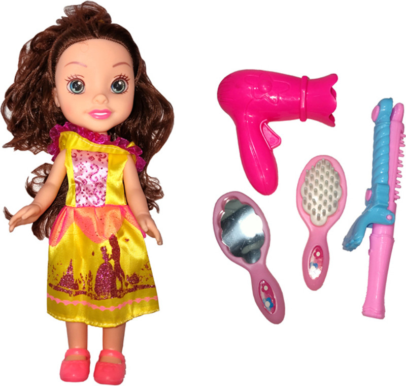 Sheetal PRETTY GIRL WITH HAIR TRIMMING ACCESSORIES IN YELLOW(Multicolor)