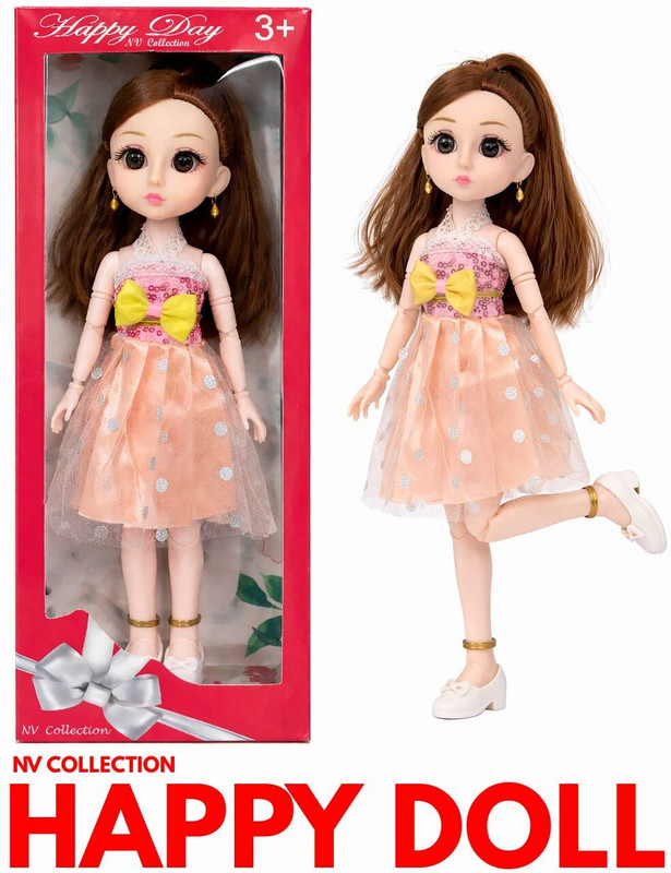 CTC CREATION Happy Fashion Doll Cute Style Endless Smiles(Multicolor)