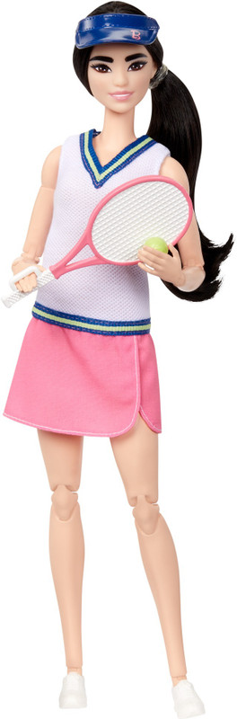 BARBIE Career Tennis Player Doll with Racket and Ball(Multicolor)