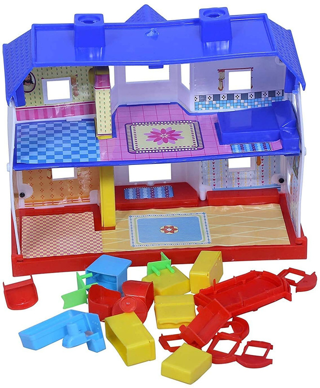 GOSHOPPE ENTERPRISES my little doll house -24 pcs for children(Multicolor)