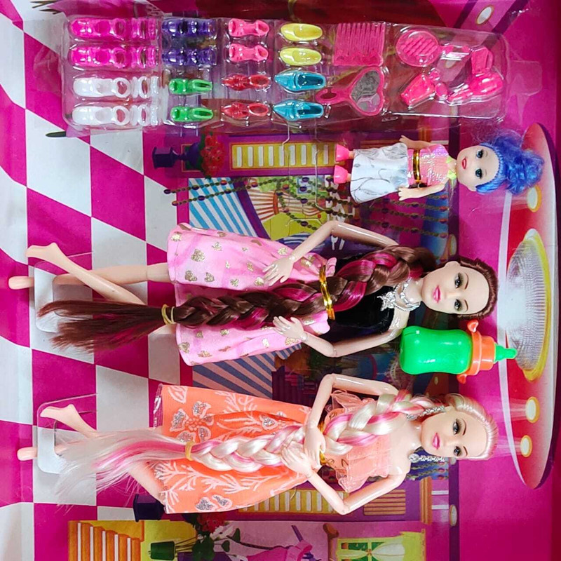 chalsi barbie doll(Orange, Multicolor)