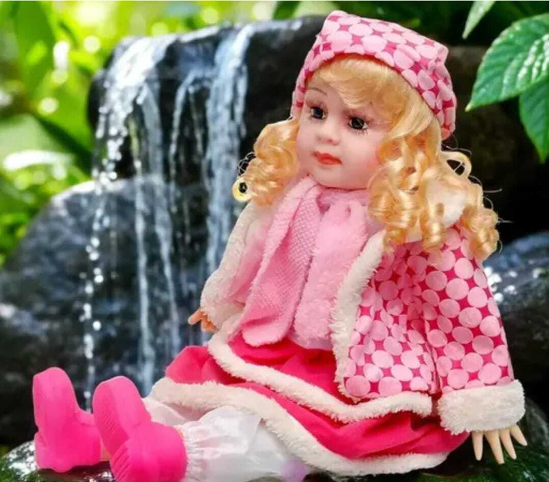 Veryke Soft Musical Poem Doll for Kids with Colorful Outfit Braided Hair-Stuffed Doll(Multicolor)