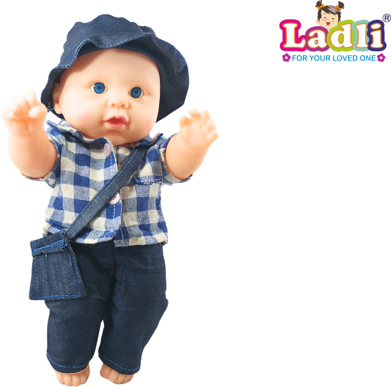 Ladli Real Looking Soft Doll for Kids - Toy for Kids with Hair Rotatable Arms & Legs(Multicolor)