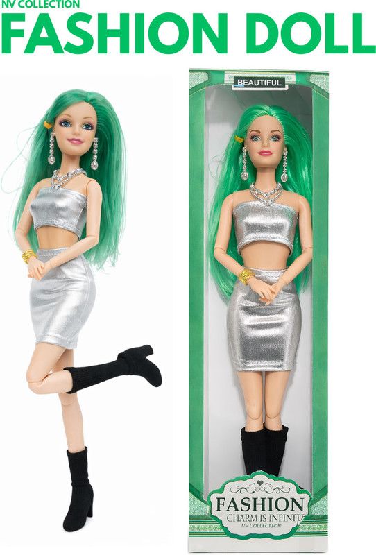NV COLLECTION Fashion doll set tailored for engaging role-play creativity(Multicolor)