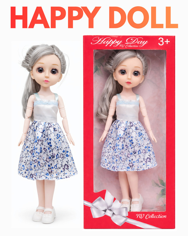 NV COLLECTION A cheerful doll with playful modern elegance(Multicolor)