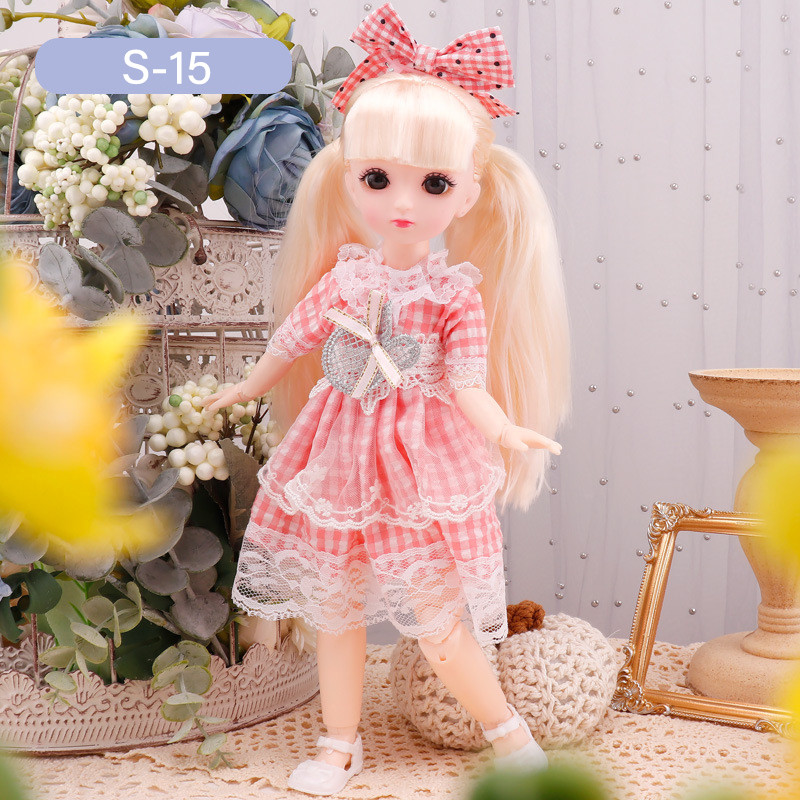Maadi 30Cm Doll toy for Girls gift | Princess doll | Doll Hand & Legs Movable Doll(Gold)