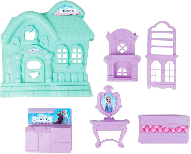 SARASI Freeze Doll House Play Set For Kids, Doll House with Accessories [6Pcs Set](Multicolor)