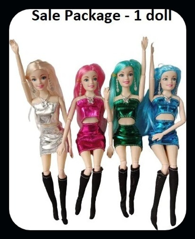 MGT CREATION A-Glitter Dress Doll - 1Pcs GW(Multicolor)
