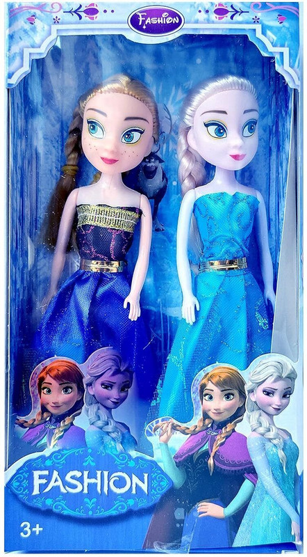 ABHITRADEMATE Princess Collection Fashion Two Cute Dolls | Birthday Gift's Doll for Baby Girls(Blue)
