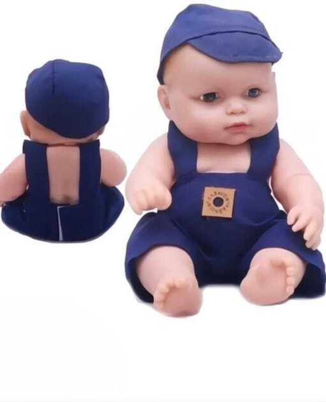 FUN n STYLE Jeans Baba Realistic Baby Boy Doll | Soft Vinyl Play Toy for Kids(Multicolor)
