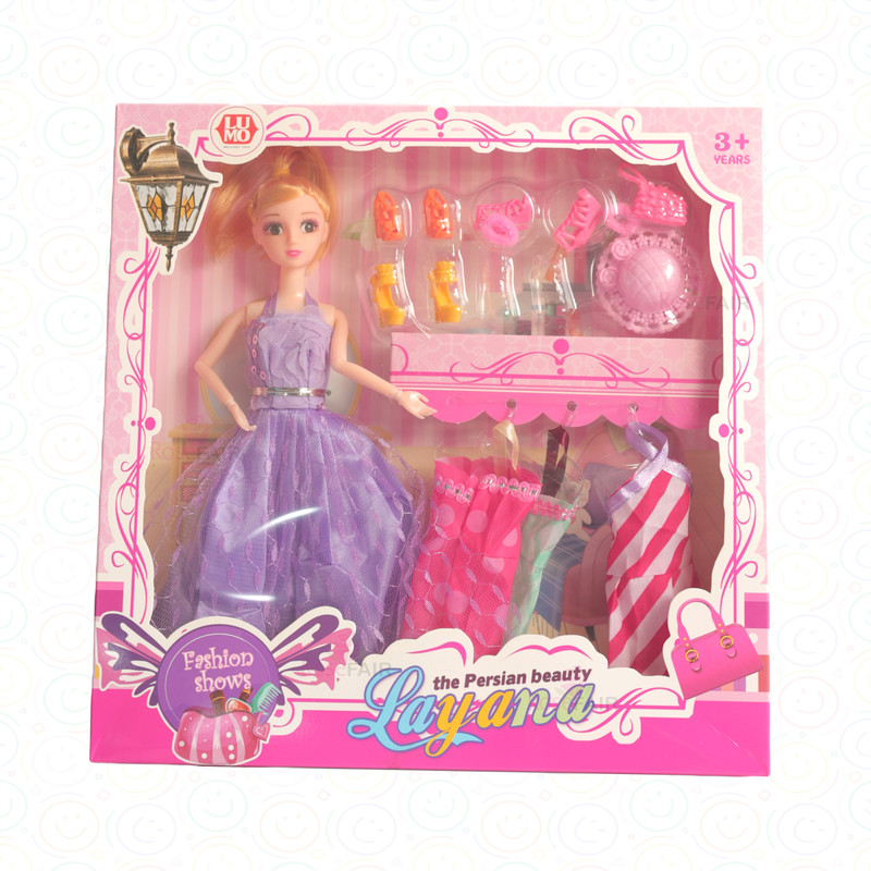 ROSEFAIR Princess Doll Toys Pretend Play Girls Toys Doll Playset with Foldable Hands(Multicolor)