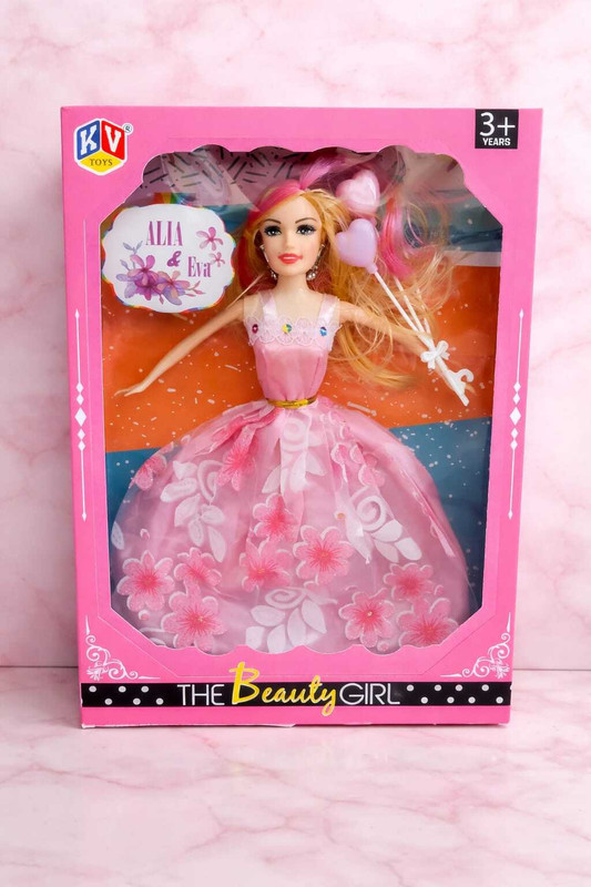 PPTOYS BARBIE DOLL| ATTRACTIVE PINK AND BLUE DRESS| AVAIBLE COLOR WILL BE DISPATCHED(Pink, Blue)