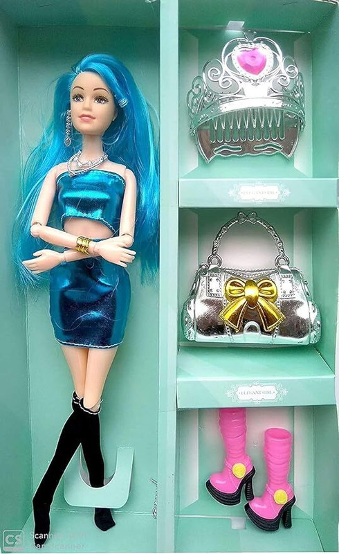 hda group Beautiful Doll Toy for Girls with Moveable Elbow Hands(Multicolor)
