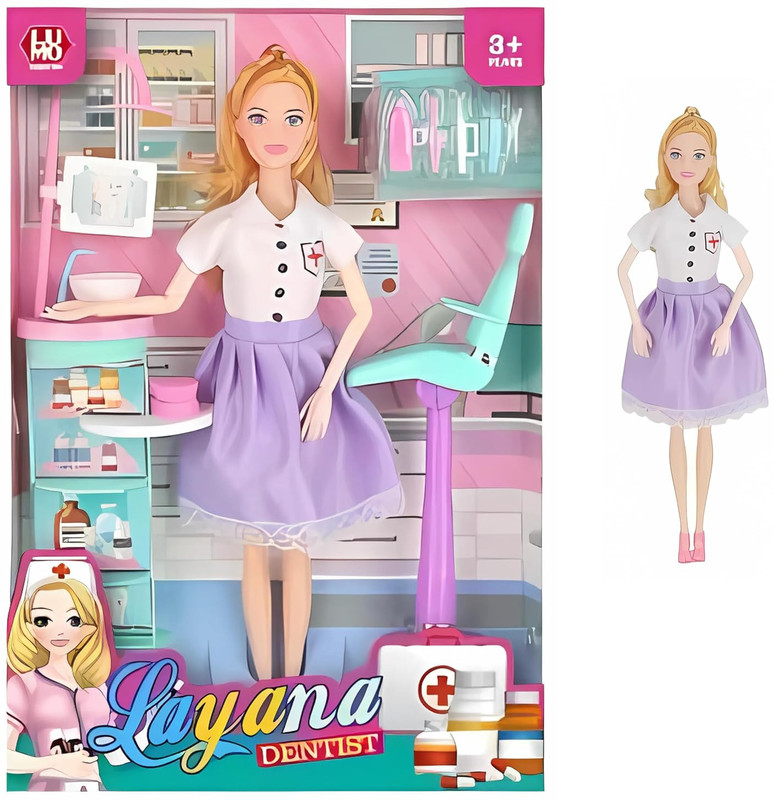 Tarak Dentist Doctor Doll Play Set for Girls with Accessories(Multicolor)