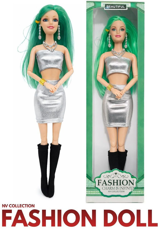 NV COLLECTION Fashion doll with accessories for endless creativity(Multicolor)