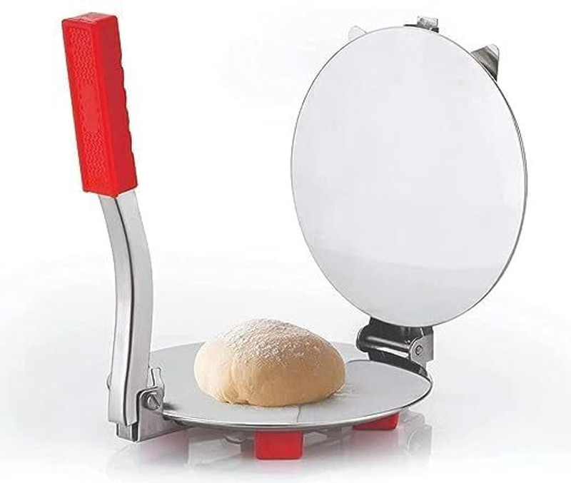 ABHAY Cold Stainless Steel Puri Maker Press Machine - Puri Presser with Handle for Home01 Manual Dough Press(Stainless Steel Puri Maker Press Machine Puri Presser with Handle)