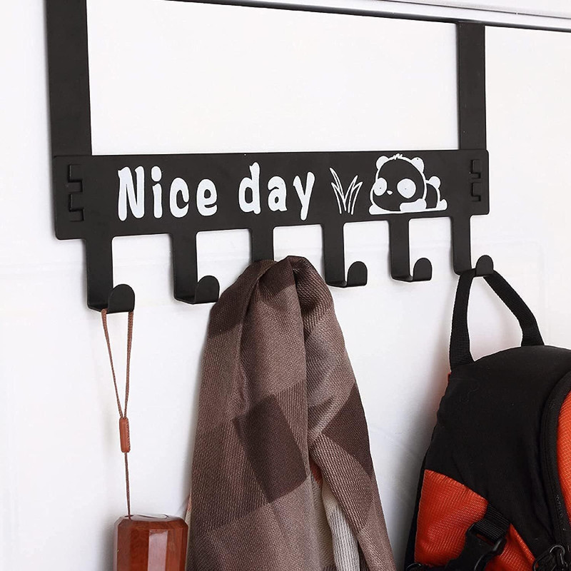 draval Heavy Duty Over Door Hanger for Cloths, Drill Free Door Handing Hooks Door Hanger