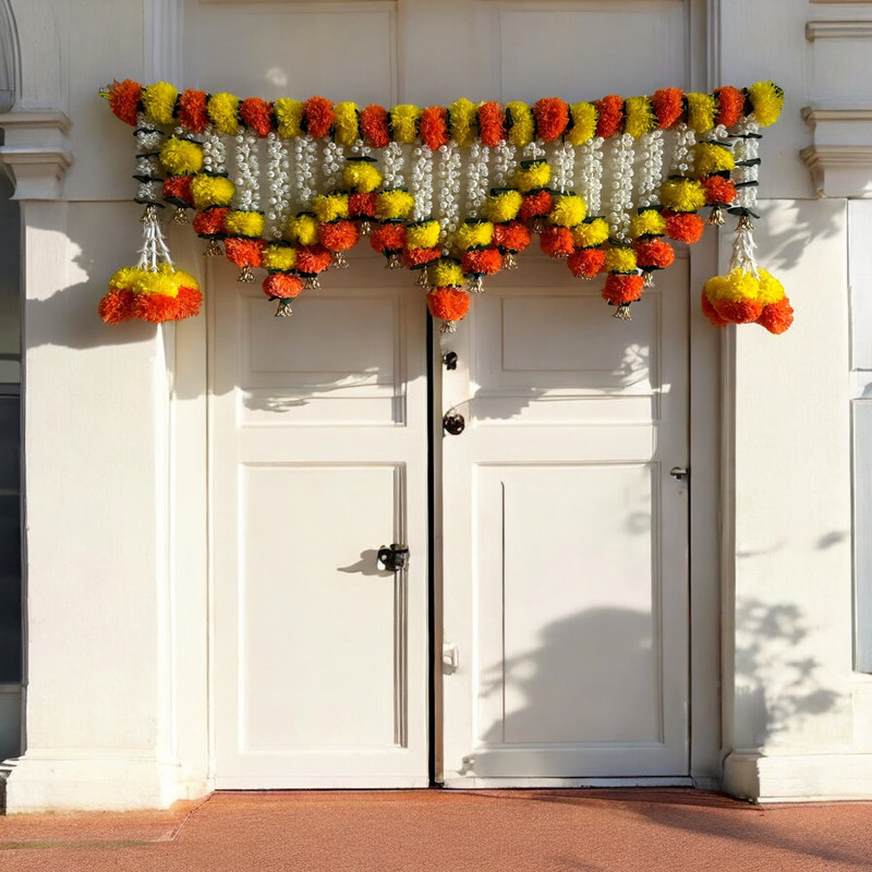ManshaElegance Designs Artificial Door Hanging Bandhanwar Toran for All Festivals decor Door Hanger