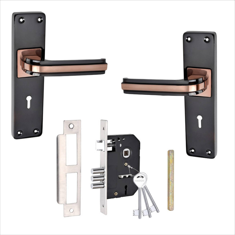 Decuds Stainless Steel Luster Handlesets(Black)