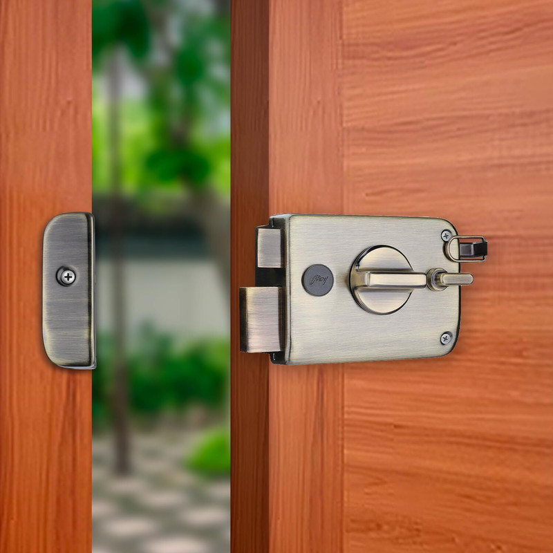 Godrej Zinc Alloy Metallic Door levers(Gold)