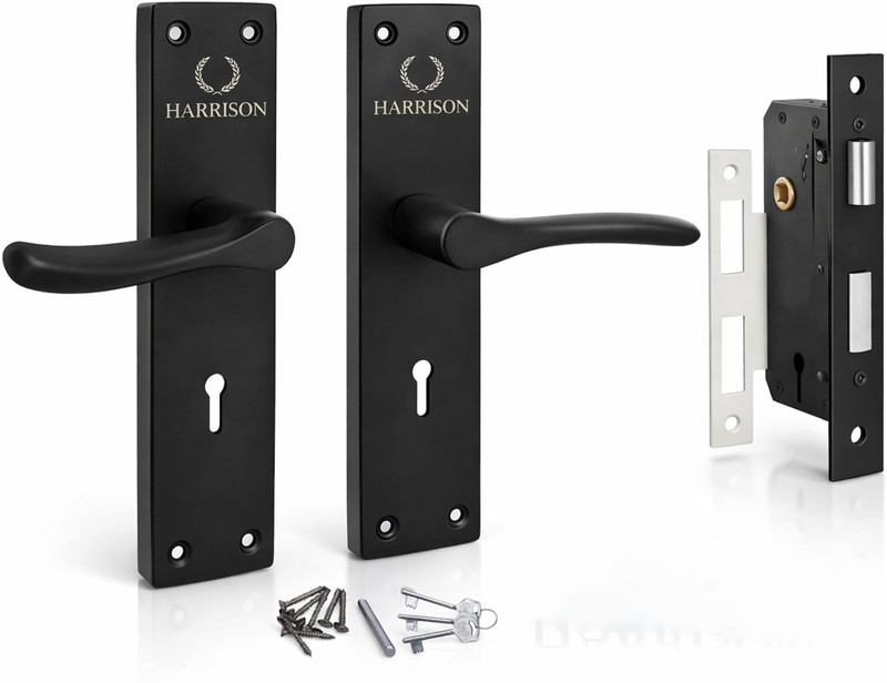 HARRISON Aluminium Polished Handlesets(Black)