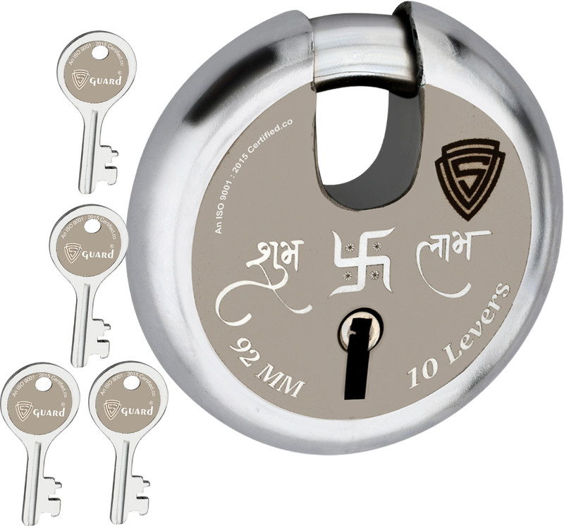 S-Guard Iron Glossy Deadbolts(Silver, Gold)