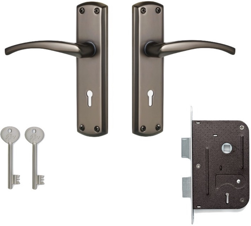 Godrej Locks Zinc Alloy Matte Handlesets(Black)